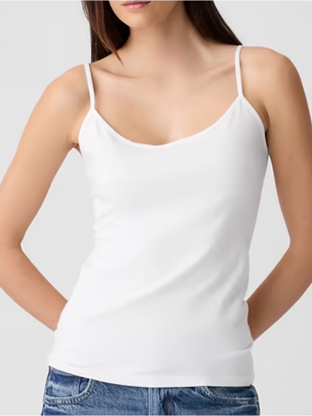 Light Beige Spaghetti Strap Cami